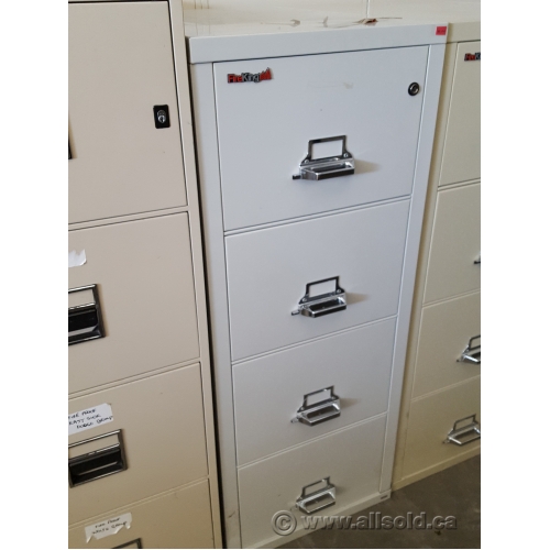 FireKing Grey Fire Proof 4 Drawer Vertical File Allsold.ca